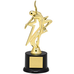 Dance Trophy - 9" Gold Star with Black Acrylic Base