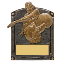 Soccer Trophy - Female - 3D Shadow Award