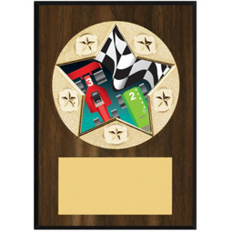 Pinewood Derby Plaque - 5 x 7" Star Emblem Plaque