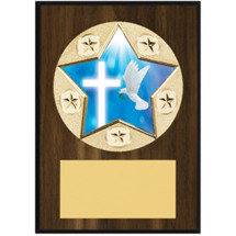 Religious Plaque - 5 x 7" Star Emblem Plaque