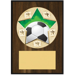 Soccer Plaque - Star Emblem Plaque