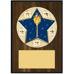 Victory Plaque - 5 x 7" Star Emblem Plaque