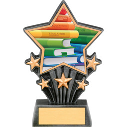 Education Resin Super Star Trophy - 6 1/2"