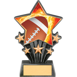 Football Resin Super Star Trophy - 6 1/2"