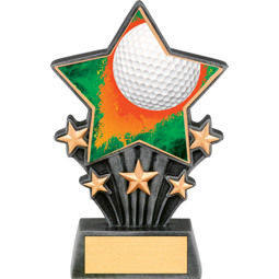 Golf Resin Super Star Trophy - 6 1/2"