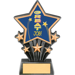 Great Job Resin Super Star Trophy - 6 1/2"