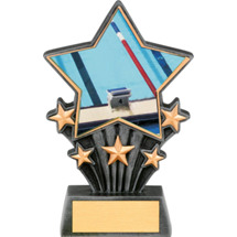Swimming Resin Super Star Trophy - 6 1/2"
