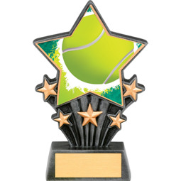 Tennis Resin Super Star Trophy - 6 1/2"