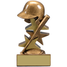 Baseball Trophy - Baseball Star Step Resin Trophy