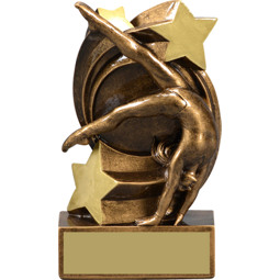 Dance Trophy - Dance Star Swirl Resin Trophy