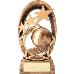 Volleyball Radiant Resin Trophy - 6 1/2"