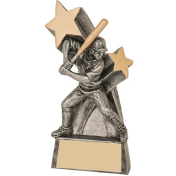 Female Softball Super Star Resin Trophy - 6"