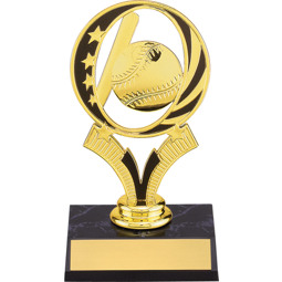 Baseball Trophy - Baseball Trophy With Midnite Star Riser
