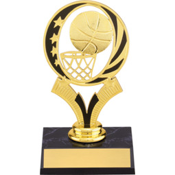 Basketball Trophy - Basketball Trophy With Midnite Star Riser