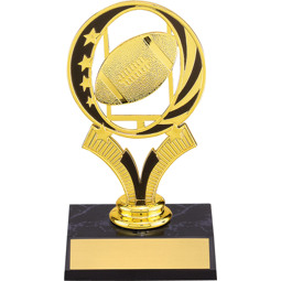 Football Trophy - Football Trophy With Midnite Star Riser