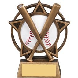 Baseball Star Orbit Resin Trophy