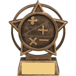 Math Star Orbit Resin Trophy