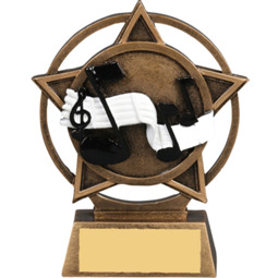 Music Star Orbit Resin Trophy