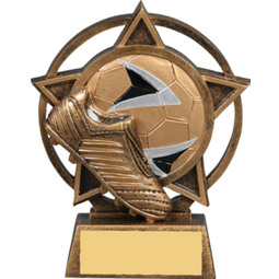 Soccer Star Orbit Resin Trophy