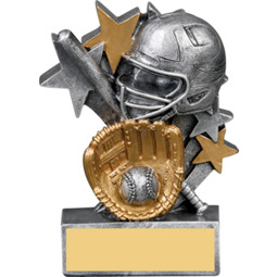Softball Star Blast Resin Trophy