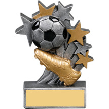 Soccer Star Blast Resin Trophy