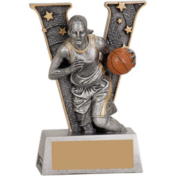 Victory Basketball Female Resin Trophy - 5"