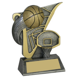 Basketball Value Victory Resin Trophy - 4 1/2"