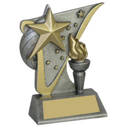 Value Victory Torch Resin Trophy - 4 1/2"
