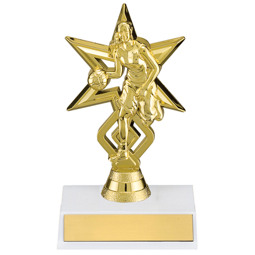 Gold Basketball Star Trophy - Female