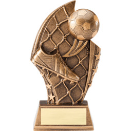 Soccer Trophy - Soccer Ball and Net Trophy