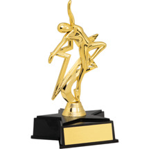 Gold Dancer Trophy with Star Base