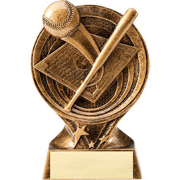 Baseball Resin Trophy - 6"