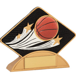 Resin Basketball Diamond-Shaped Award