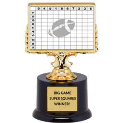 Big Game Super Squares Winner Trophy