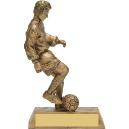 Gold Soccer Trophy - Male Gold-Tone Resin Trophy
