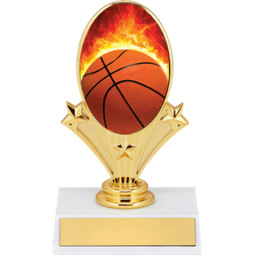 Basketball Trophy - Basketball Oval Riser Trophy