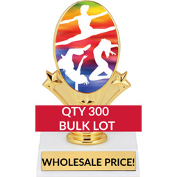 Buy in Bulk Dance Trophy - Dance Oval Trophy-Qty 300