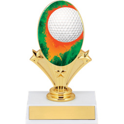 5 3/4" Golf Oval Riser Trophy