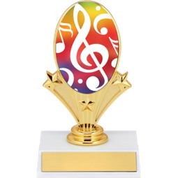 5 3/4" Music Oval Riser Trophy