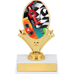 Derby Trophies -  Pinewood Derby Emblem Trophy
