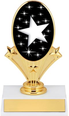 Star Oval Riser Trophy, Star Trophies | Dinn Trophy