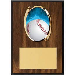 Baseball Plaque - Baseball Plaque with Baseball Emblem