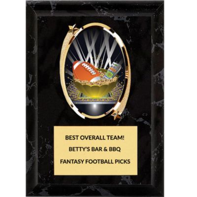 Oval Fantasy Football Emblem Plaque, Plaques