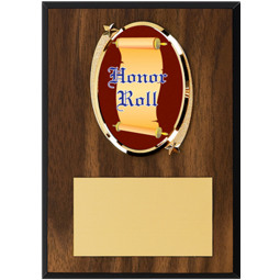 Honor Roll Plaque - 5 x 7" Oval Emblem Plaque