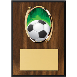 Soccer Plaque - Oval Emblem Plaque