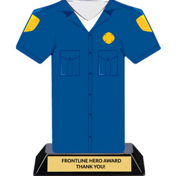 Firefighter Frontline Hero Trophy - 7 inches