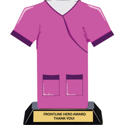 Pink Medical Doctor/Nurse Frontline Hero Trophy - 7 inches