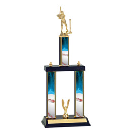 Boys T-Ball Trophy - Three Column T-Ball Trophy