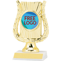 6 1/2" Holographic Frame Trophy with Free Custom Logo Emblem