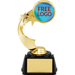7" Free Custom Logo Star Riser Trophy  